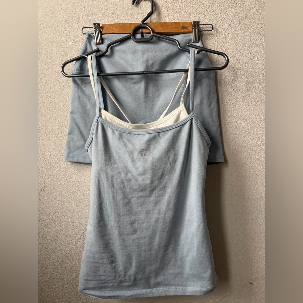 SET Active x Reebok Formcloud tank and shorts